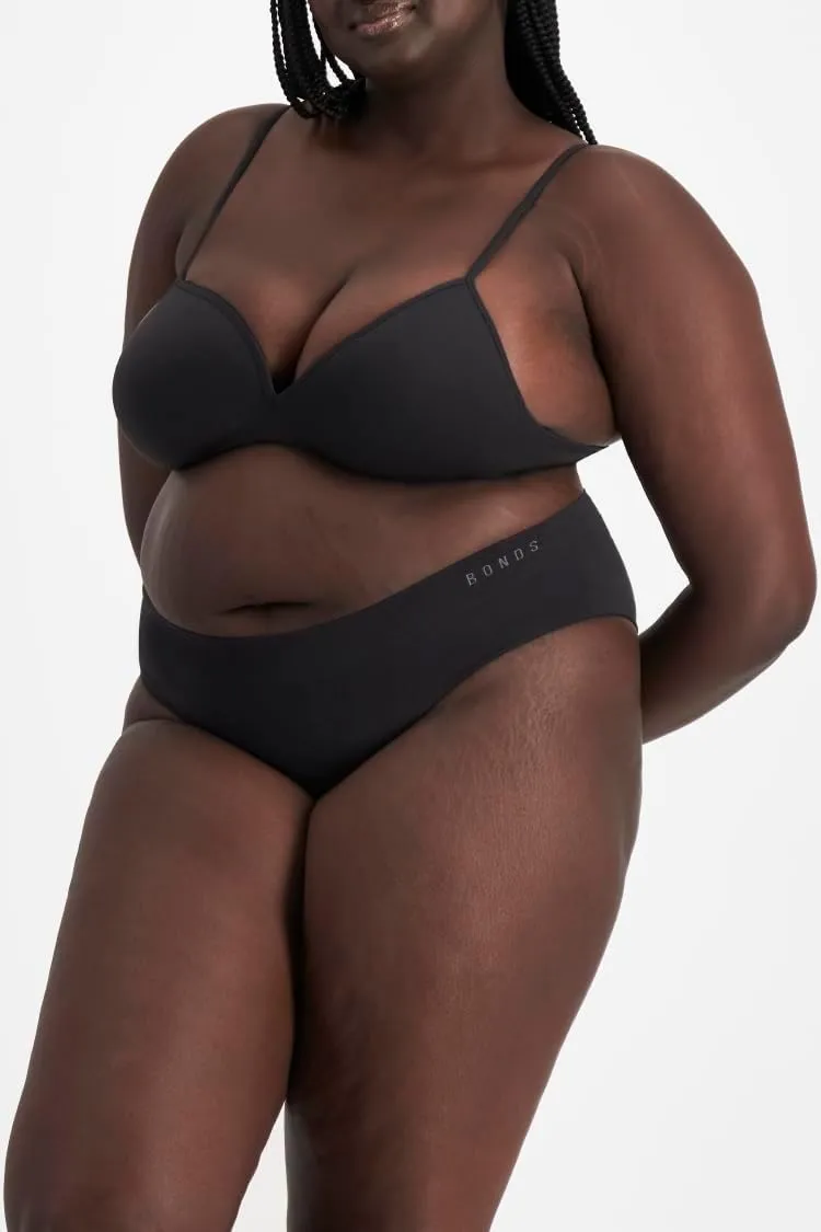 Bonds Seamless Invisi Brief Underwear in Cotton-Rich Blend for Women, 3-Pack