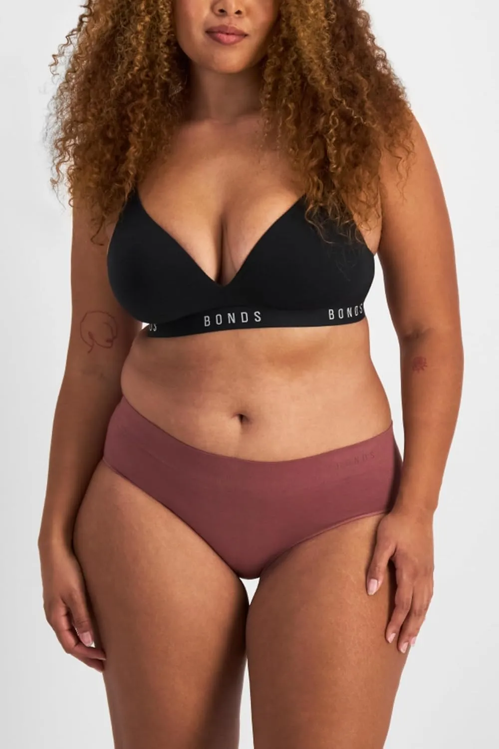 Bonds Seamless Invisi Brief Underwear in Cotton-Rich Blend for Women, 3-Pack