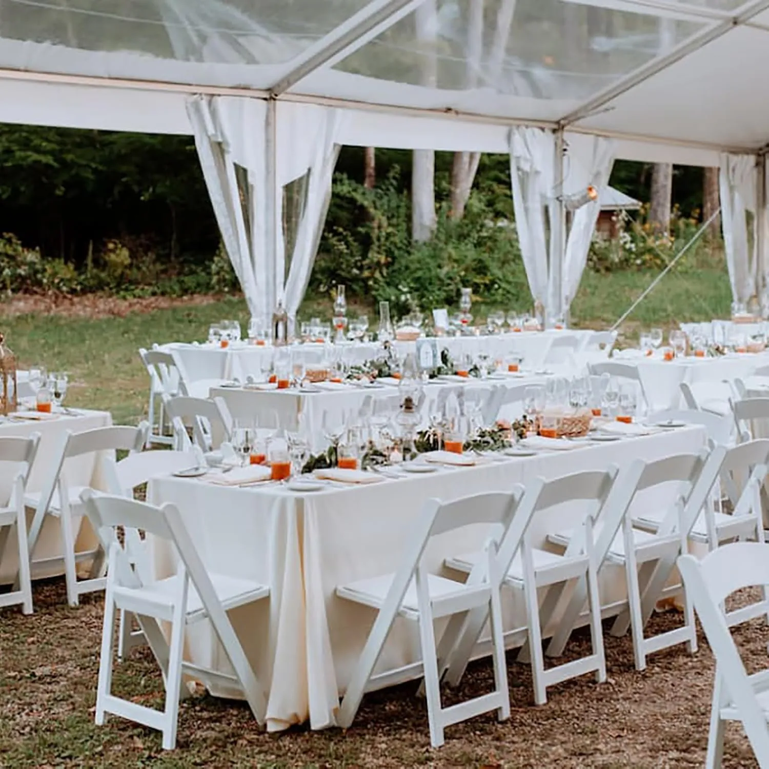 BOOSDEN White Resin Folding Chairs 4 Pack, Comfortable Chair with Padded Seat, Indoor Outdoor Lightweight Foldable Chairs, Stackable Fold Up Chair for Wedding/Event/Party/Picnic/Dining