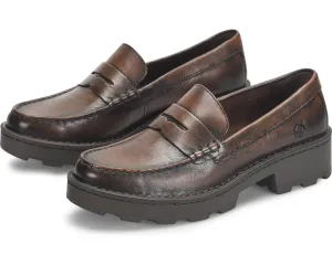 Born Tan Carrera Womens Penny Loafer Shoes BR0041792