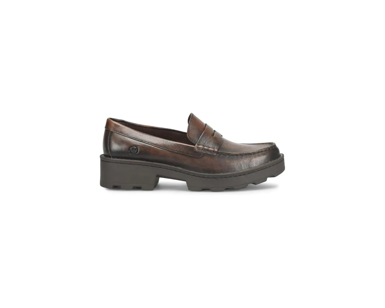 Born Tan Carrera Womens Penny Loafer Shoes BR0041792