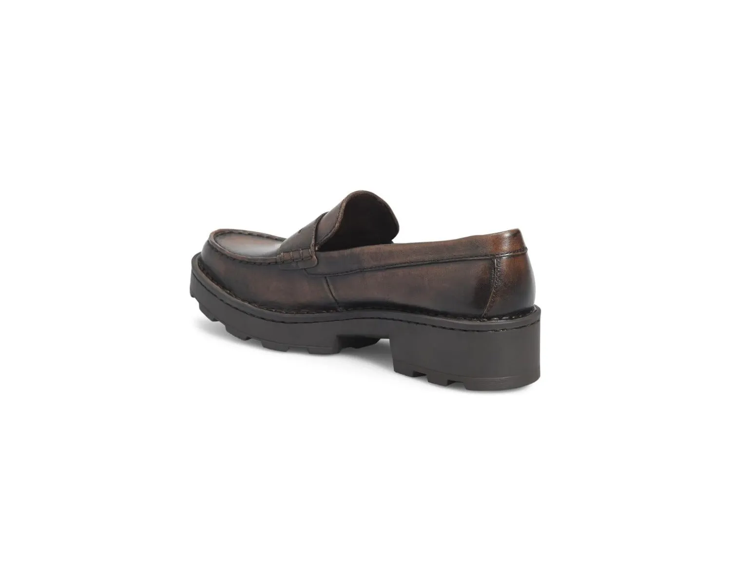 Born Tan Carrera Womens Penny Loafer Shoes BR0041792