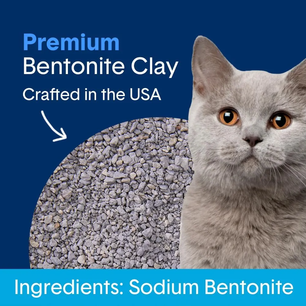 Boxie® Unscented 30 Day Odour Control Clumping Clay Cat & Kitty Litter 28 lb, 99.9% Dust-Free, Hard Flat Top® Clumps, No Fragrances No Fillers, Long-Lasting, Easy to Scoop