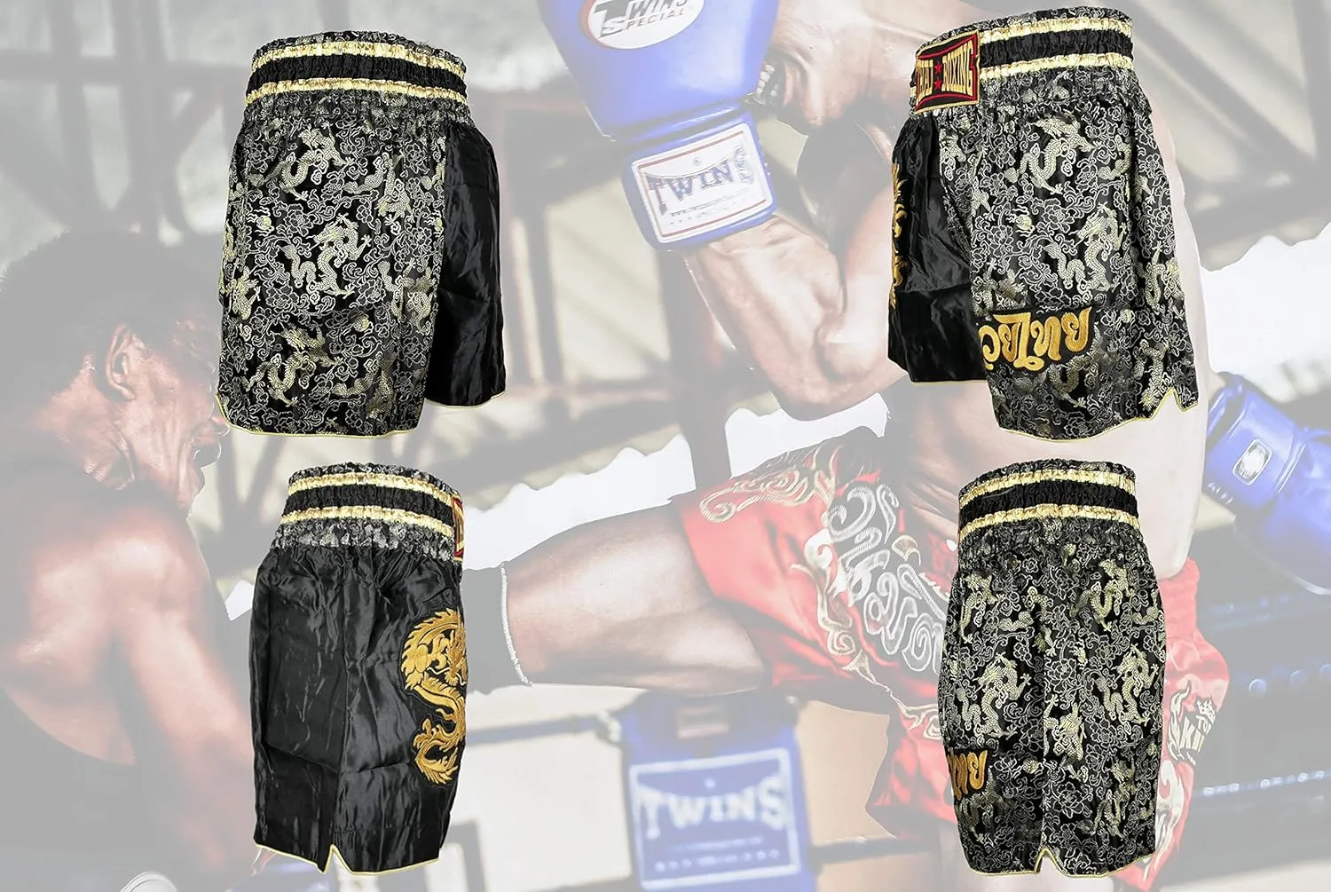 Boxing Muay Thai Shorts Trunks MMA Martial Arts Kickboxing Fight Sport Clothing