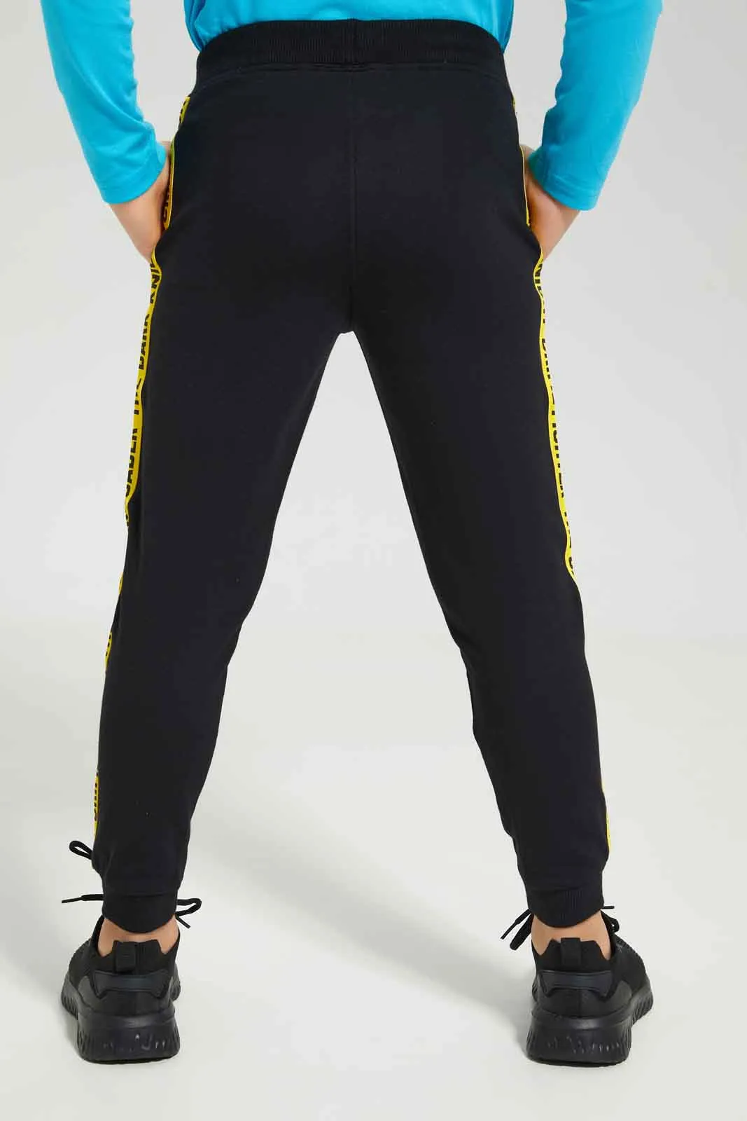 Boys Black Batman Jogger