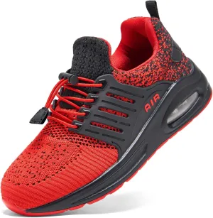 Boy's Fashion Air Running Tennis Shoes Gym Lightweight Slip On Walking Athletic Sneakers