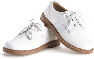 Boys Girls Dress Shoes Toddler Little Big Kid Oxford Shoes PU Leather School Uniform Wedding Loafer Flats White Baby Black Brown Lace-Up Casual Comfort Classic Formal Slip-On Walking Outdoor Party
