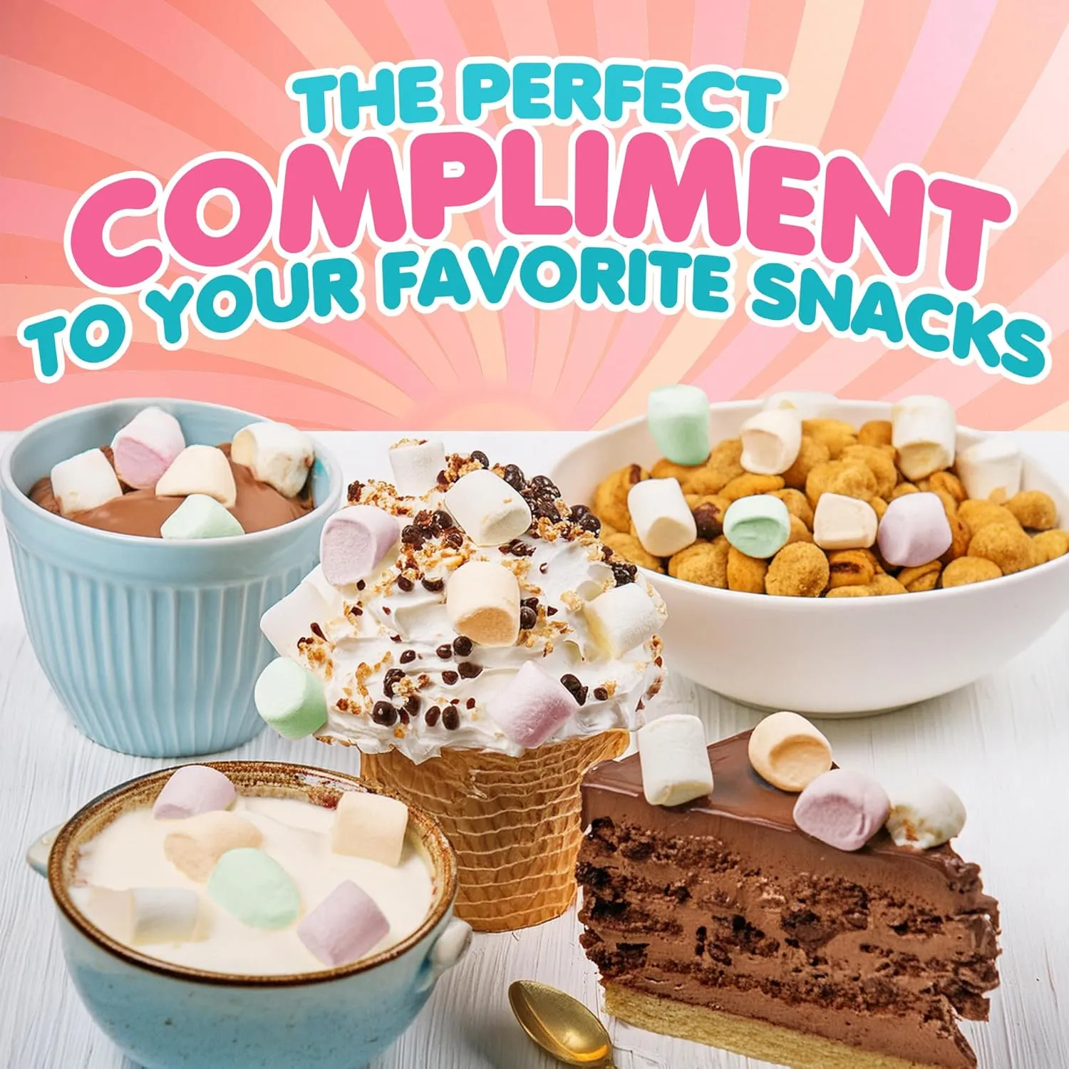Brain Freeze Mini Marshmallow Puffs – 4 Pack | Irresistible Flavors, Crispy Treats, Premium Quality Ingredients, Resealable Bag for Freshness