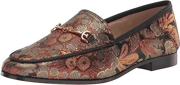 Bronze Classic Edelman Loafers Vamp Chain Detail Loraine Sam Wide selection Rave reviews Slip-On Leather