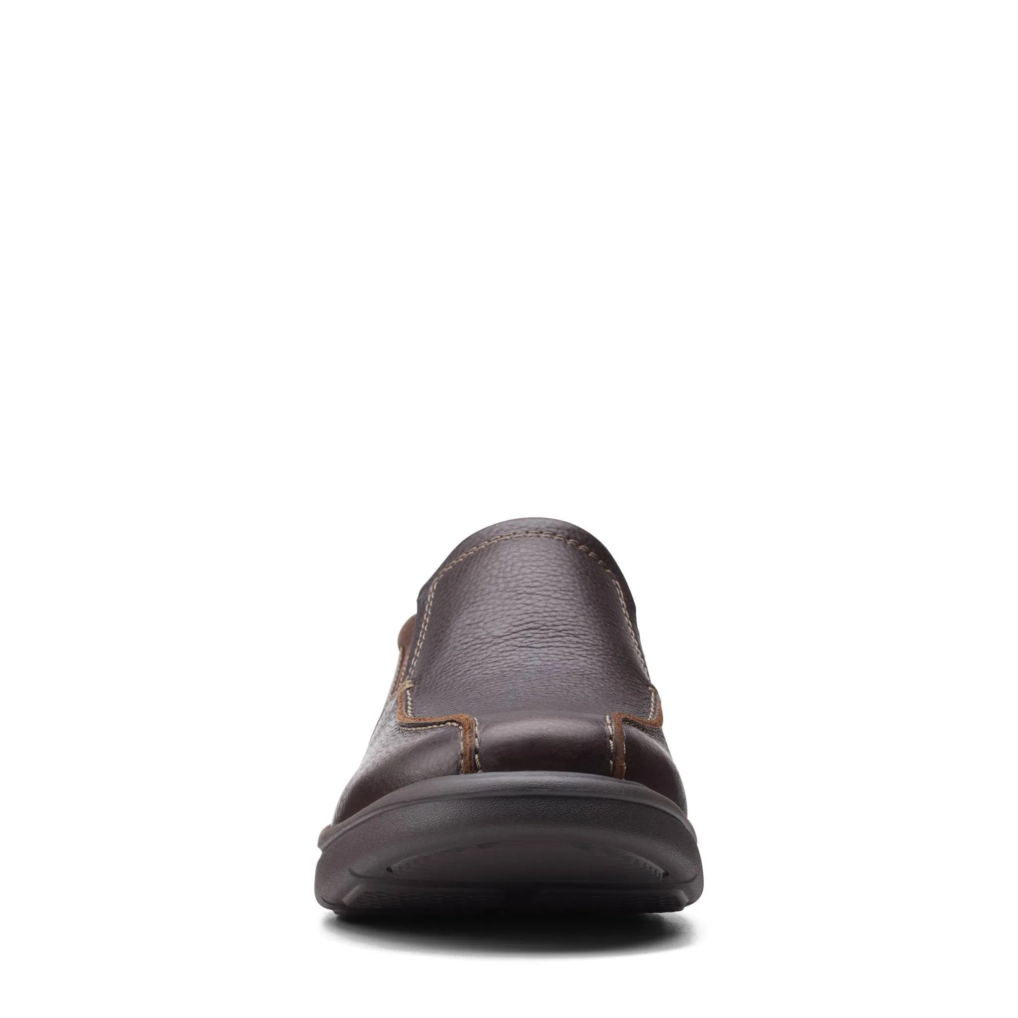 Brown All-in-one Connected On Loafers Mens Breathable Leather Slip Bradley Comfortable Clarks Shoes