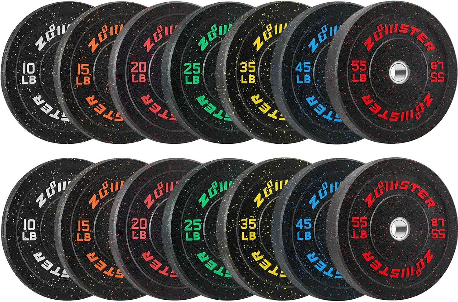 Bumper Weight Plate Olympic Plate Hi-Temp Bumper Weight Plate with Steel Insert Strength Training Weight Lifting Plate