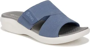BZees Women's Carefree Machine Washable Comfort Wedge Sandal Slide