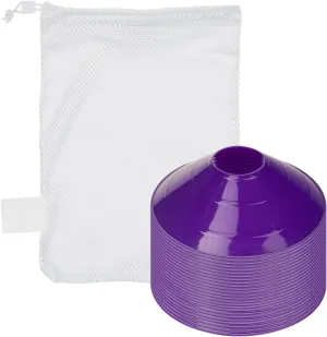 Champion Sports 7.5" Diameter Flexible Saucer Field Cone for Athletics and Social Distancing - Multiple Styles