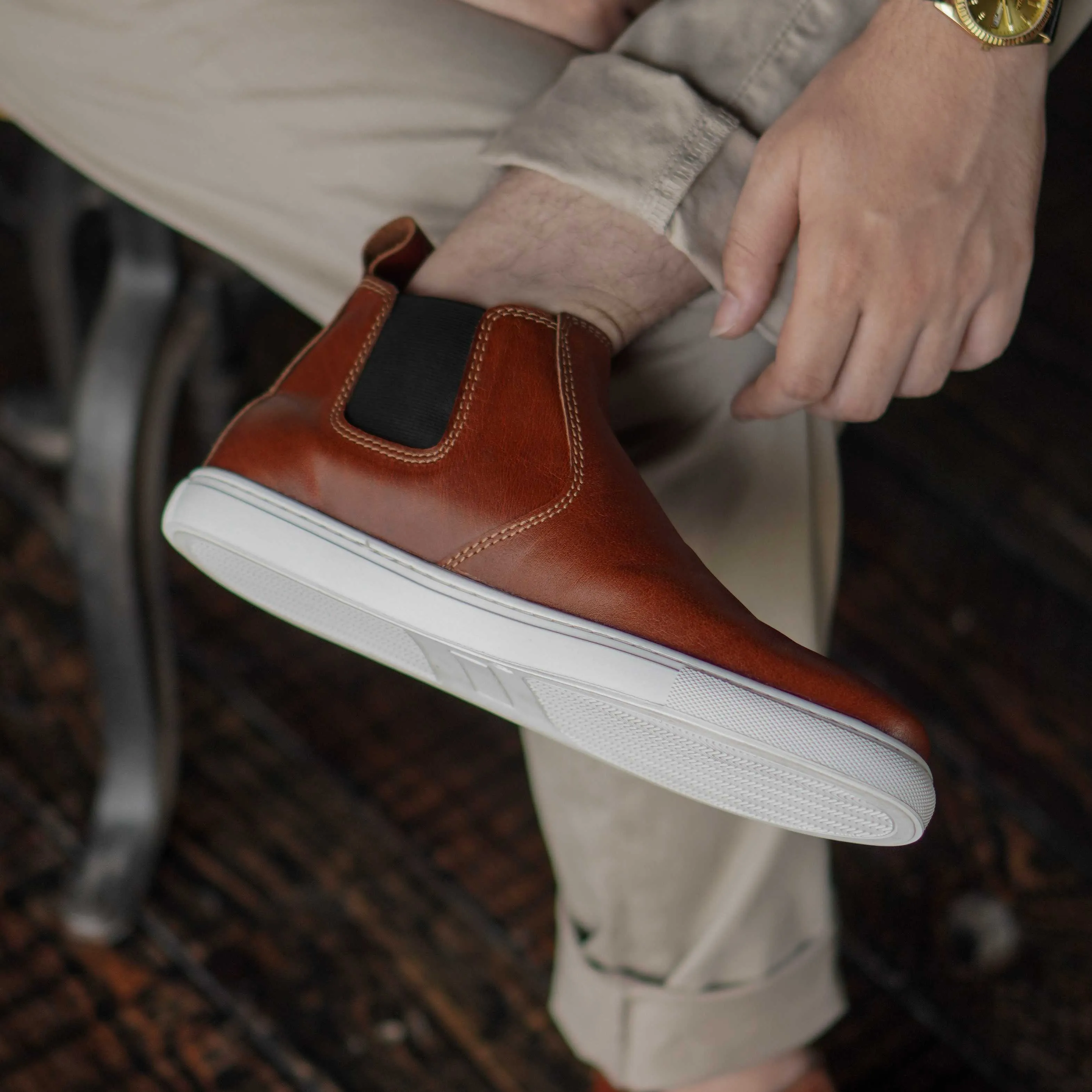Chelsea Sneakers (Saddle Tan)