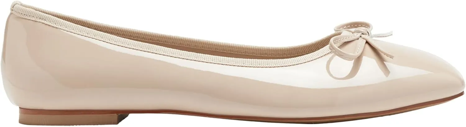 CIDER Bow Decor Square Toe Ballet Mary Jane Flats