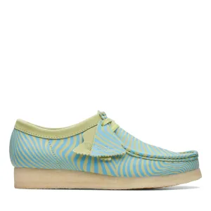 Clarks Men's Wallabee Blue/Lime Print 26176528
