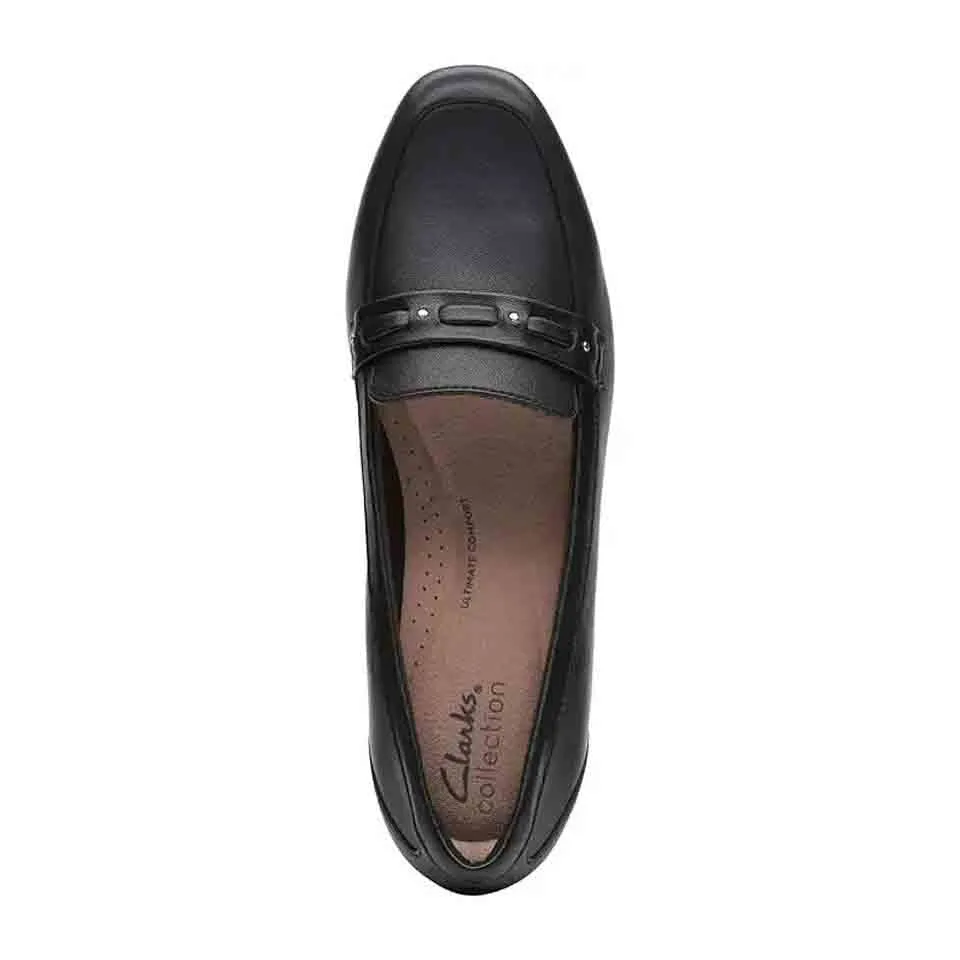 Clarks Women's Juliet Bay Black Leather