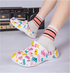 Classic Clogs for Men and Women, Arch Support Garden Shoes, Non Slip Hollow Colorful Clogs, Light Weight Comfort Slip-on Slippers for Indoor Outdoor