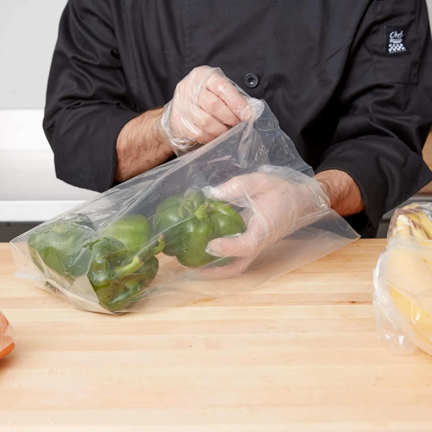 Clear Gusseted Poly Bags, 10 x 8 x 20 Inches. Pack of 100 Side Gusseted Plastic Bags with Open Top. Crystal Clear Baggies for Treats. Tear-Resistant 2 Mil Polyethylene Flat Bottom Bag