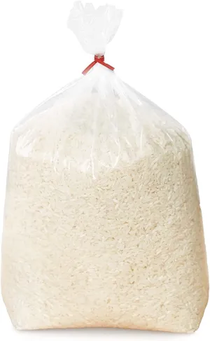 Clear Gusseted Poly Bags, 10 x 8 x 20 Inches. Pack of 100 Side Gusseted Plastic Bags with Open Top. Crystal Clear Baggies for Treats. Tear-Resistant 2 Mil Polyethylene Flat Bottom Bag