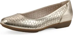 CLIFFS BY WHITE MOUNTAIN Women's Cindy Cushioned Ballet Flat