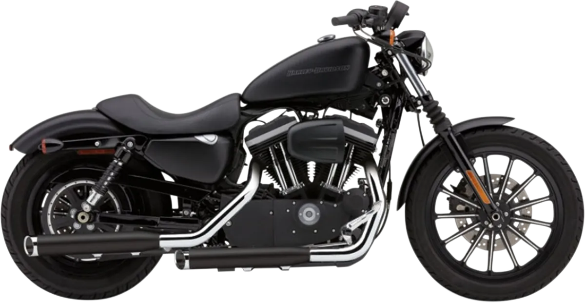 COBRA 3" Slashcut Mufflers for XL - Black 6031RB