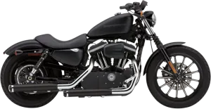 COBRA 3" Slashcut Mufflers for XL - Black 6031RB