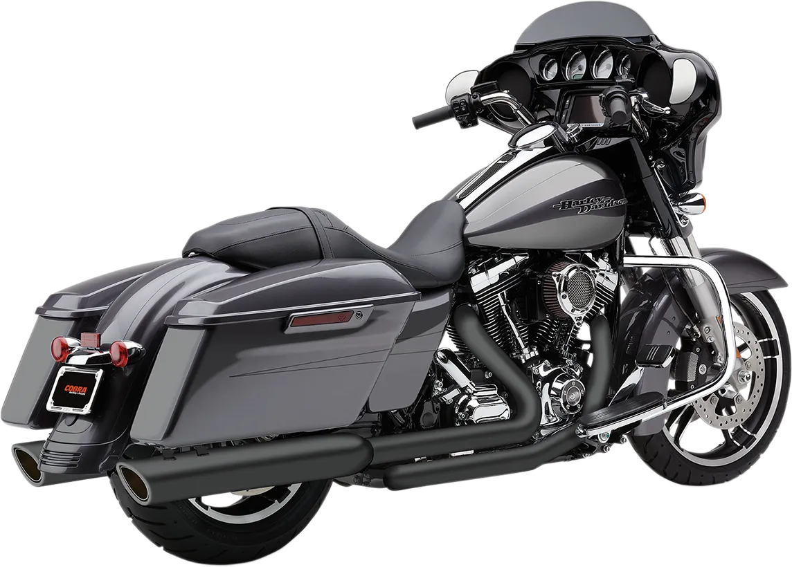 COBRA 909 Slip-On Mufflers for FL - Black 6108RB