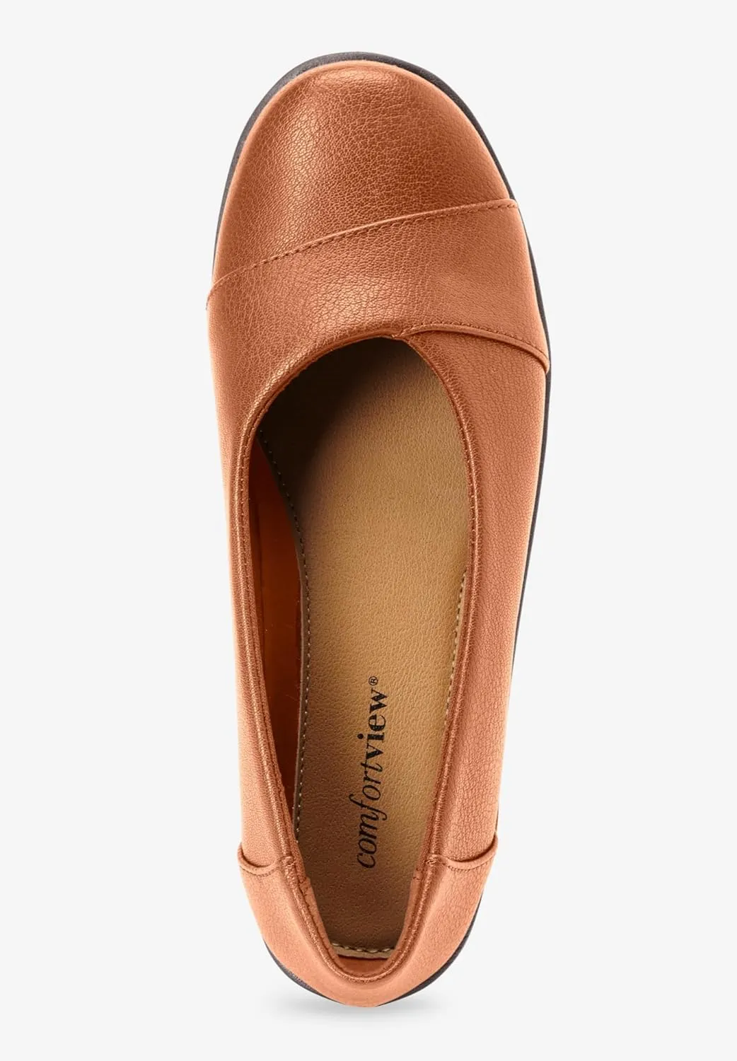 Comfortview Women's Wide Width The Gab Flat