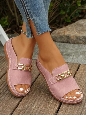 Comfy soft pink sandal