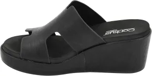 Corkys Footwear Women's Pucker Up EVA Foam Platform Slip On 2.50 Inch Wedge Light Weight Cushioned Memory Foam Insole Peep Toe Casual Dressy Trendy Sandals for Women