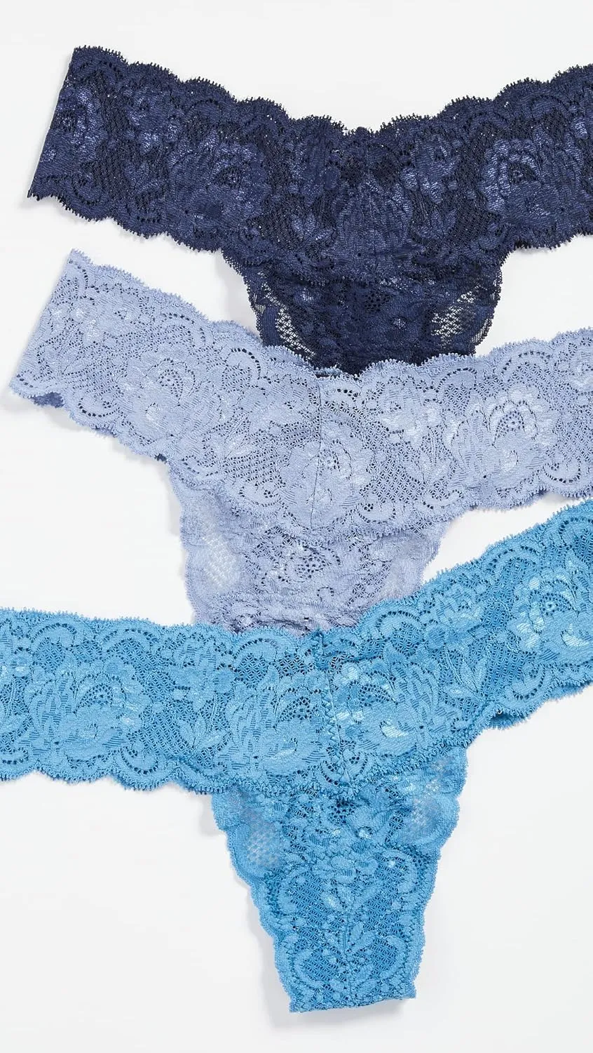 Cosabella Women's Never Say Never Cutie 3 Pack Low Rise Thongs
