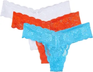 Cosabella Women's Never Say Never Cutie 3 Pack Low Rise Thongs