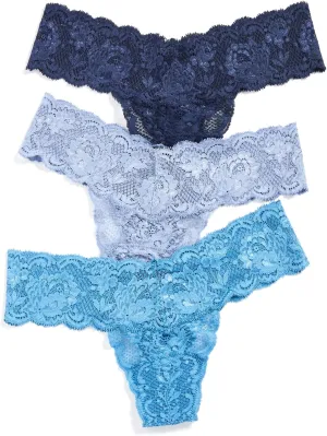 Cosabella Women's Never Say Never Cutie 3 Pack Low Rise Thongs