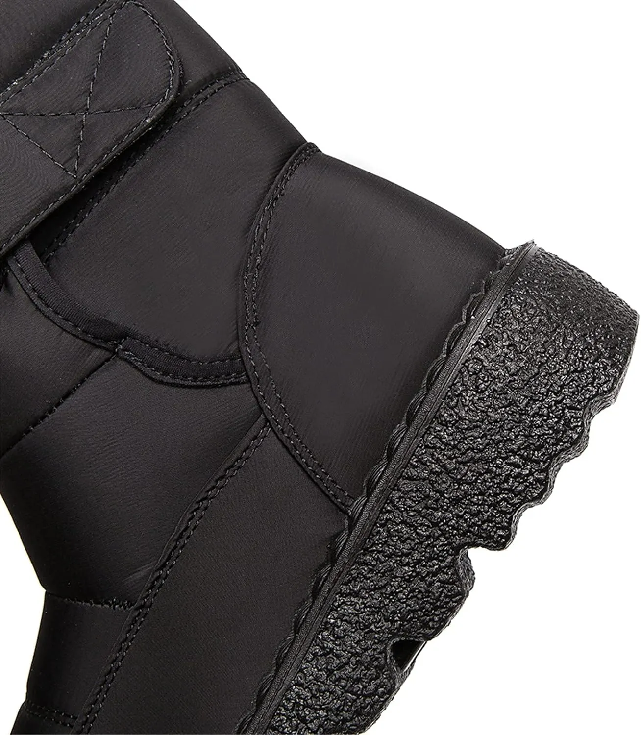 Ctreela Mid-Calf Snow Booties for Women Winter Comfort Fur Lined Waterproof Wedge Boots Non-Slip Thermal Warm Windbreak Boot