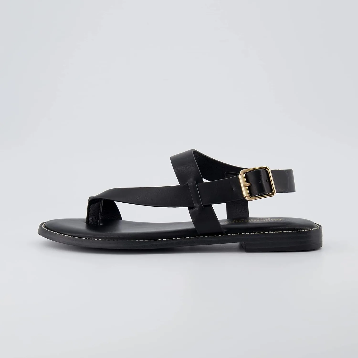 CUSHIONAIRE Women's Lennox toe loop sandal  Memory Foam, Wide Widths Available