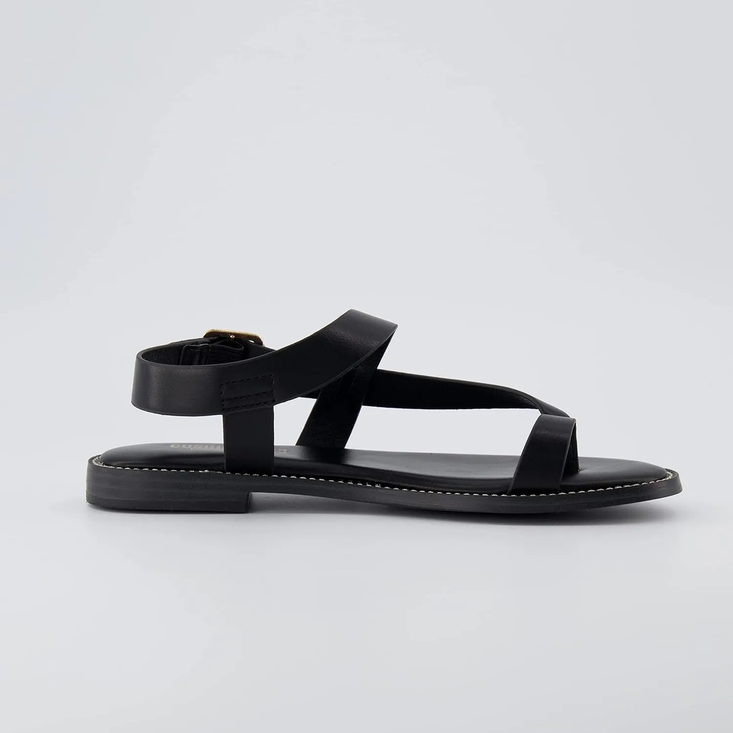 CUSHIONAIRE Women's Lennox toe loop sandal  Memory Foam, Wide Widths Available