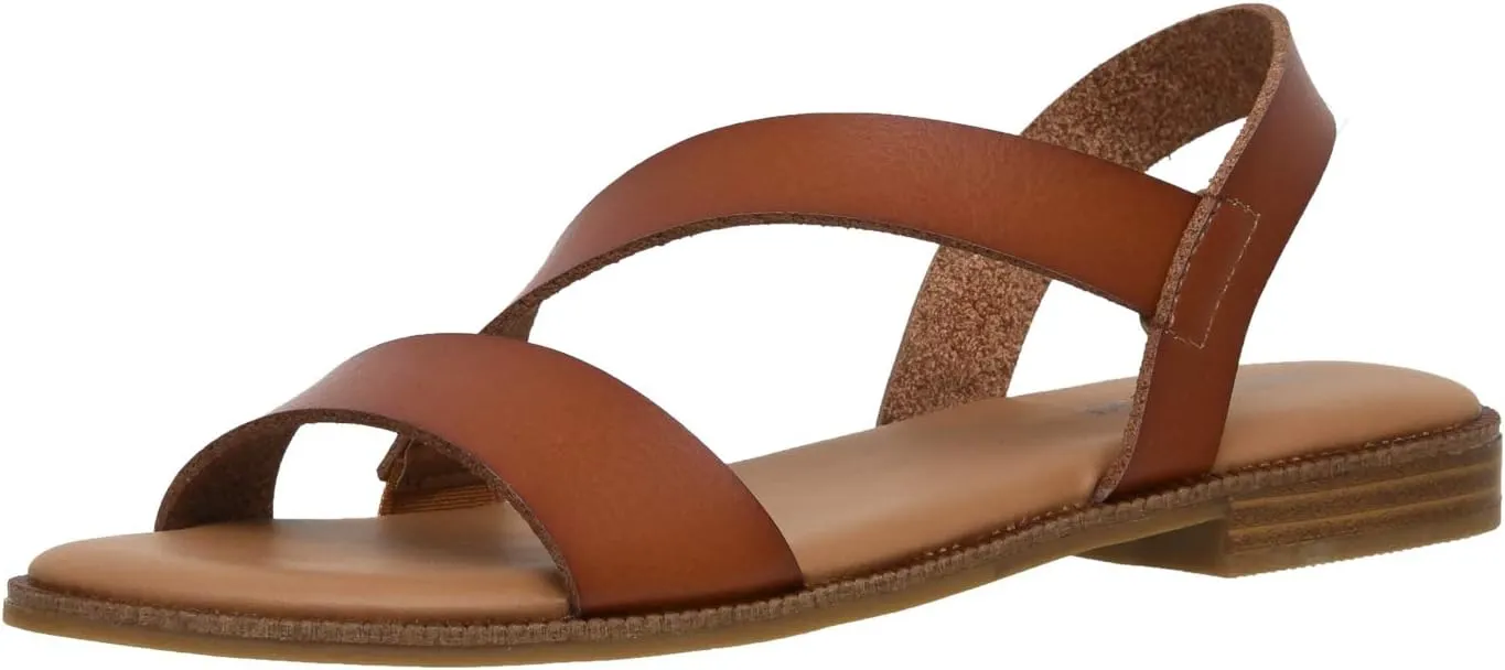 CUSHIONAIRE Women's Lido asym slingback sandal  Memory Foam