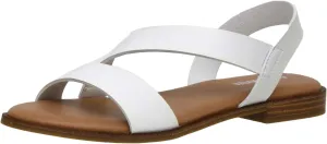 CUSHIONAIRE Women's Lido asym slingback sandal  Memory Foam