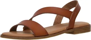 CUSHIONAIRE Women's Lido asym slingback sandal  Memory Foam