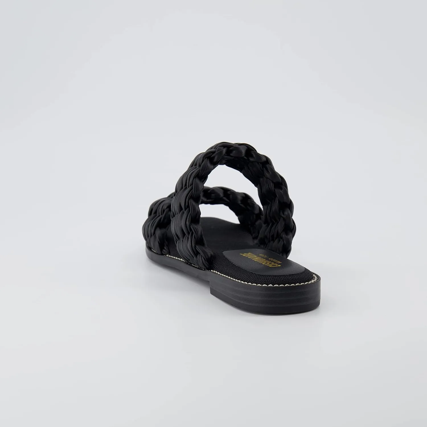 CUSHIONAIRE Women's Vibe braided two band sandal  Memory Foam, Wide Widths Available