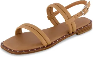 CUSHIONAIRE Women's Virgo flat sandal  Memory Foam