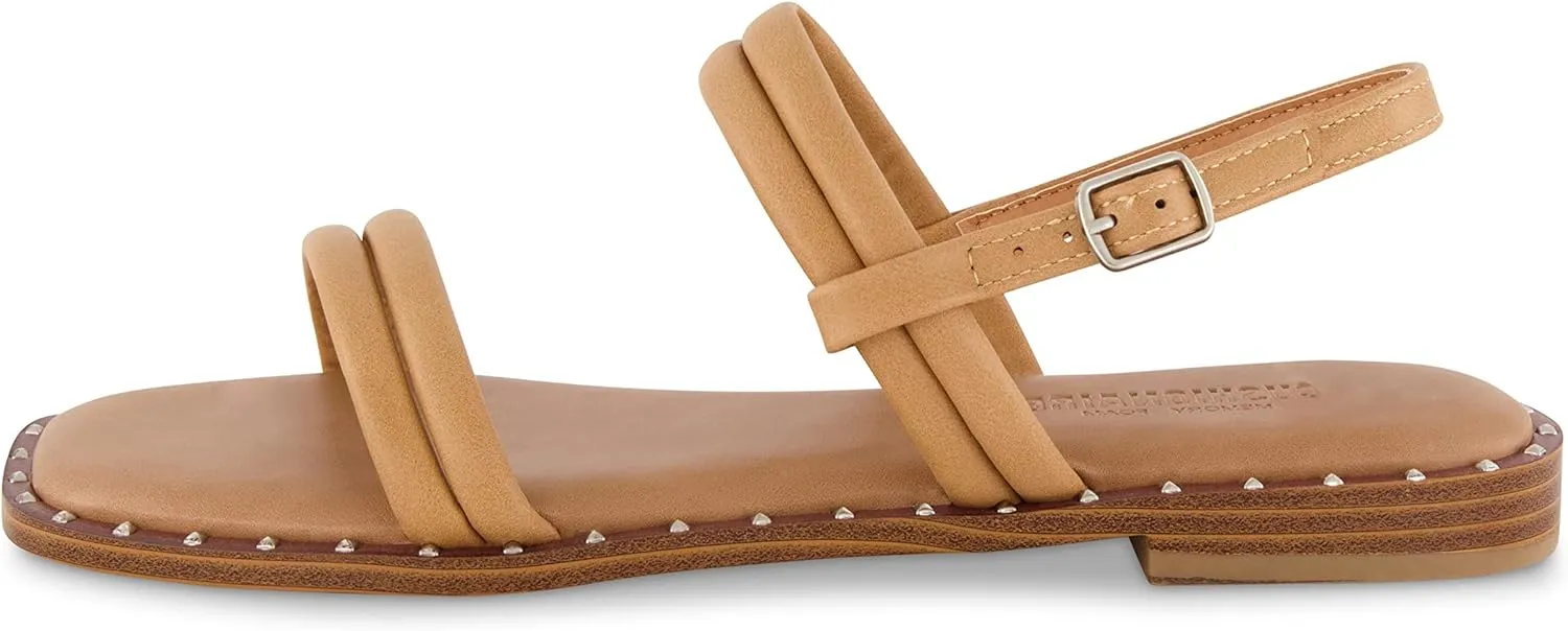 CUSHIONAIRE Women's Virgo flat sandal  Memory Foam