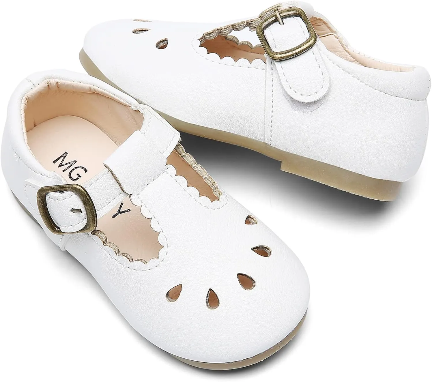 DADAWEN Girl's Classic Mary Jane School Uniform Shoes Flat Dress Shoes