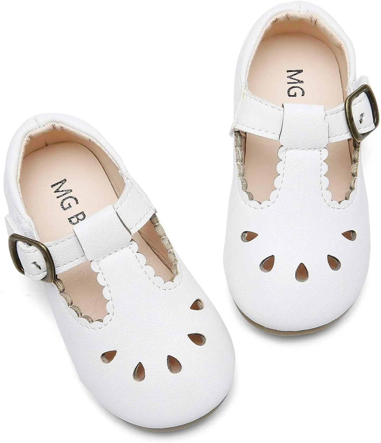 DADAWEN Girl's Classic Mary Jane School Uniform Shoes Flat Dress Shoes