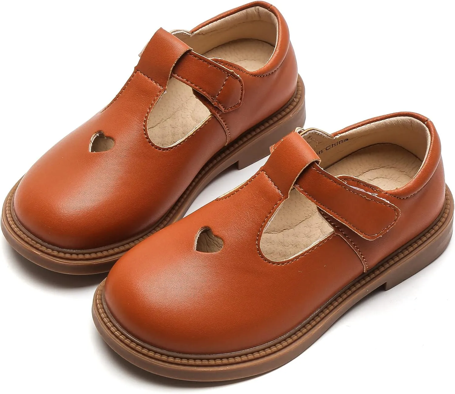 DADAWEN Girls Dress Shoes Mary Jane Flats Back to School Party Wedding Shoes(Toddler/Little Kid/Big Kid)