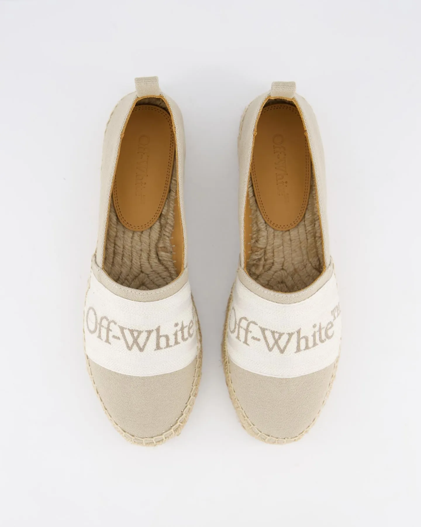 Dames Bookish Espadrille Beige/Wit