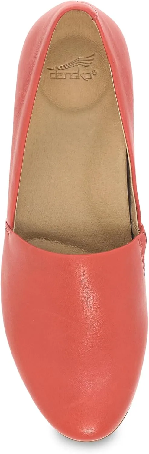 Dansko Larisa Slip-On Flats for Women - Comfotable Flat Shoes with Arch Support - Versatile Casual to Dressy Footwear - Lightweight Rubber Outsole