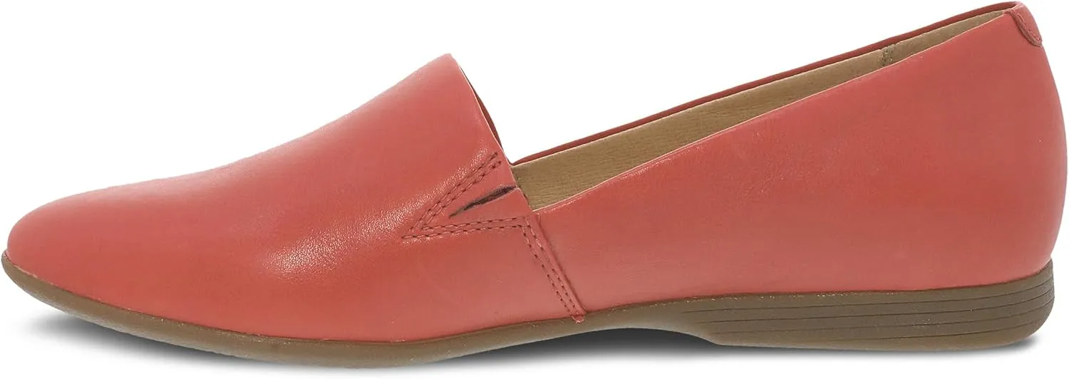 Dansko Larisa Slip-On Flats for Women - Comfotable Flat Shoes with Arch Support - Versatile Casual to Dressy Footwear - Lightweight Rubber Outsole