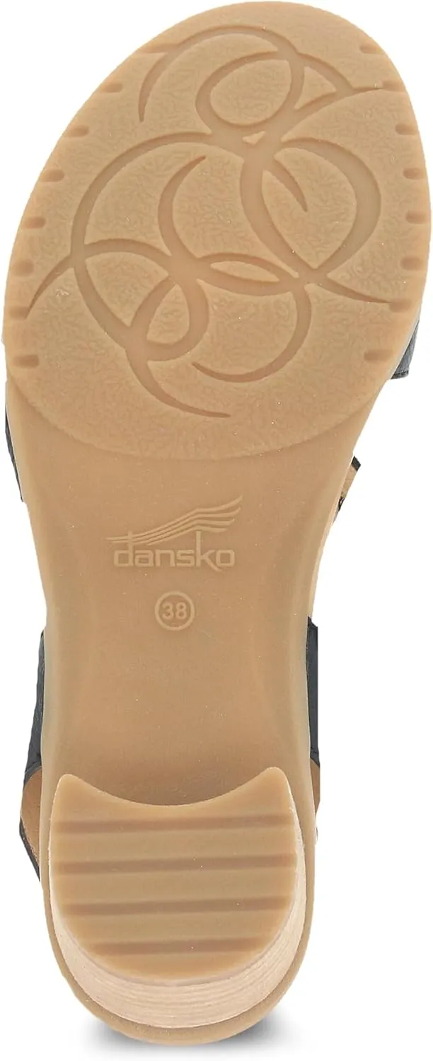 Dansko Tansy Multi-Strap Sandal for Women - A Subtle Heel and Memory Foam for All-Day Comfort - Unique Design for Easy Transition from Work to Evening